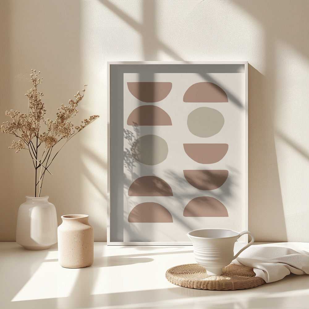 Shapes Mocha - Poster / Art Print - interiör