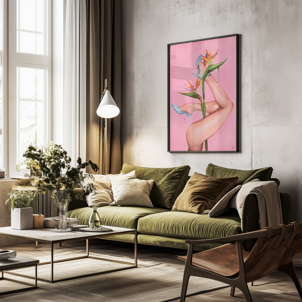 Bird of Paradise - Poster / Art Print - interiör
