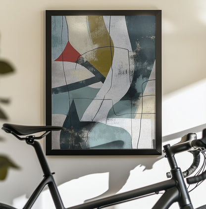 Abstract Fields No 2 - Poster / Art Print - interiör