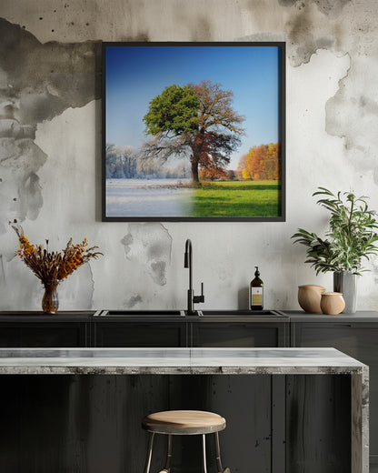 4 seasons - Poster / Art Print - interiör