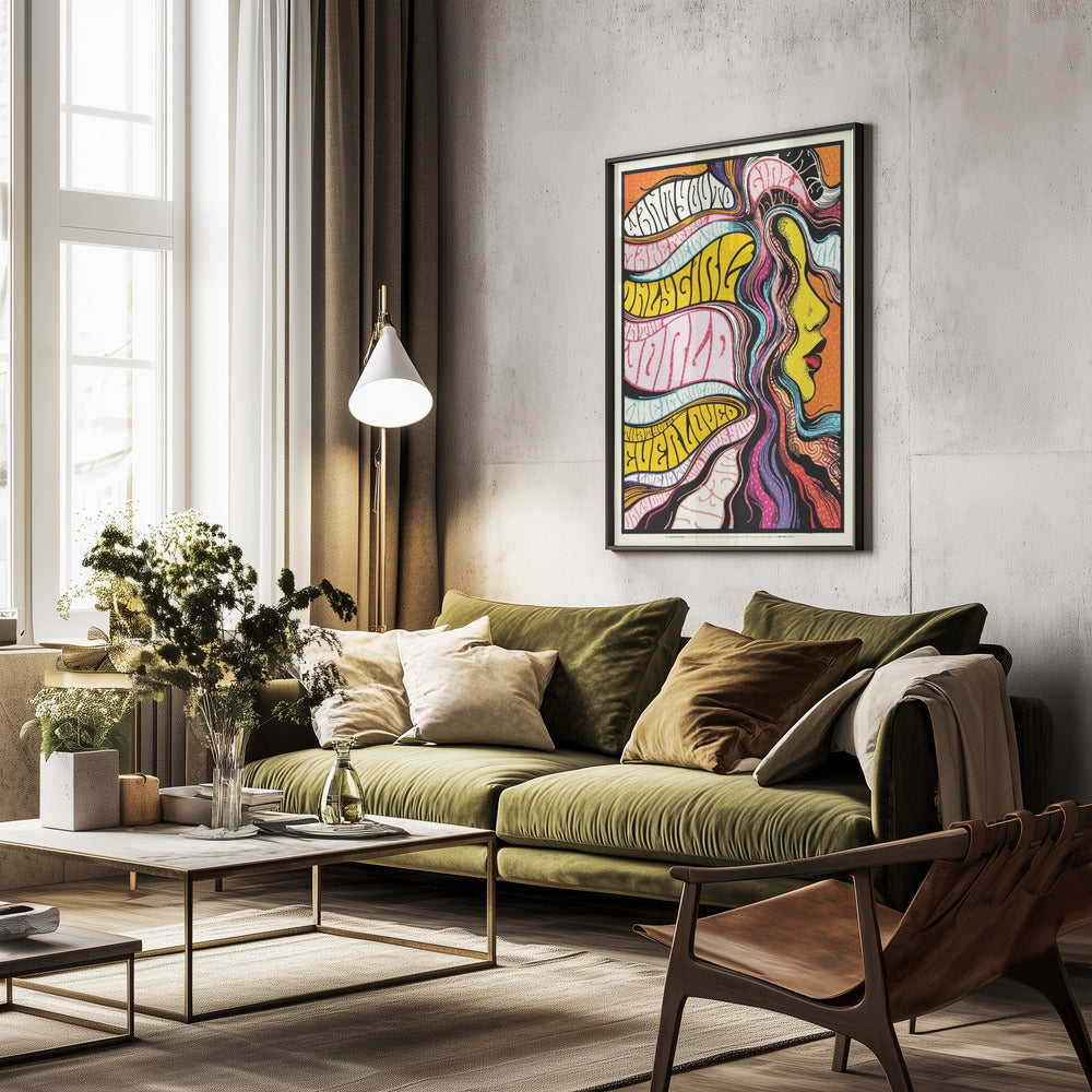 Only Girl in the World - Poster / Art Print - interiör