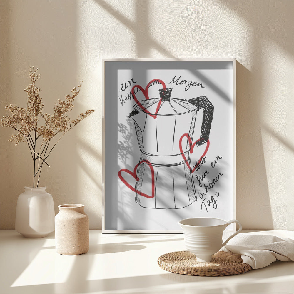 Kaffee am Morgen - Poster / Art Print - interiör