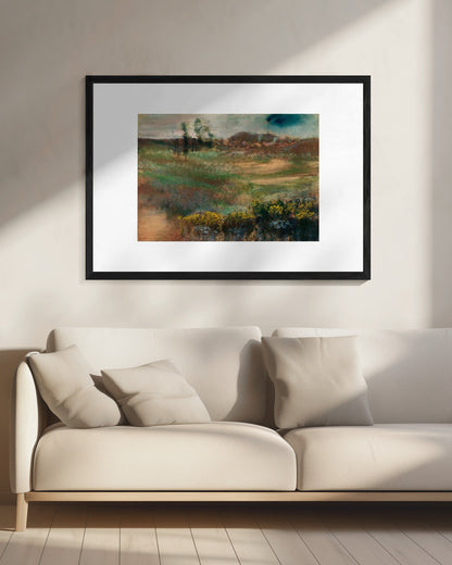 Landscape With Smokestacks  No.2 - Poster / Art Print - interiör