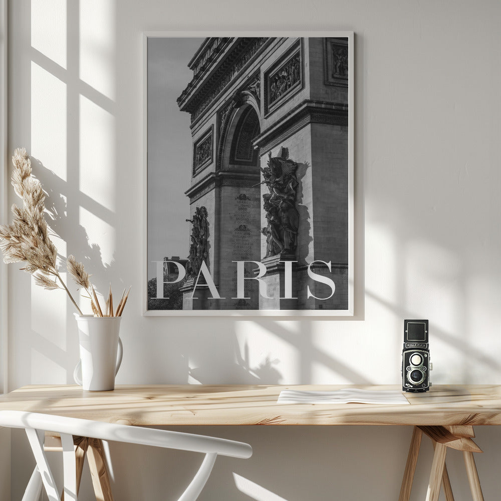 Paris Text 6 - Poster / Art Print - interiör