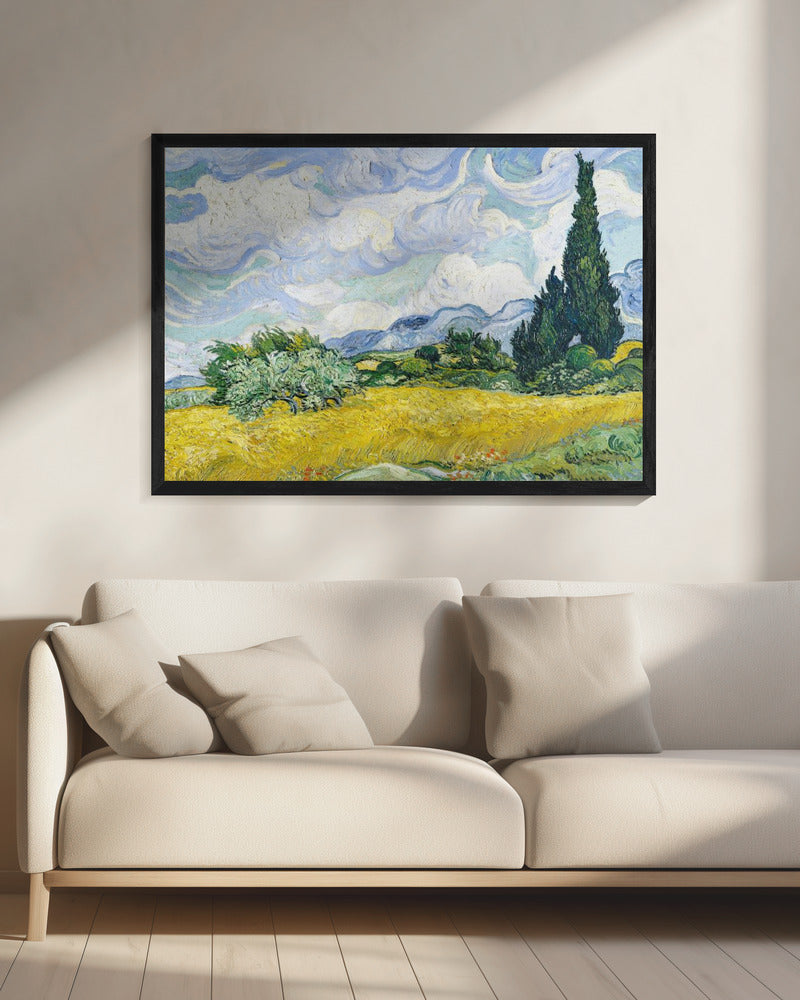 Wheat Field With Cypresses - Poster / Art Print - interiör