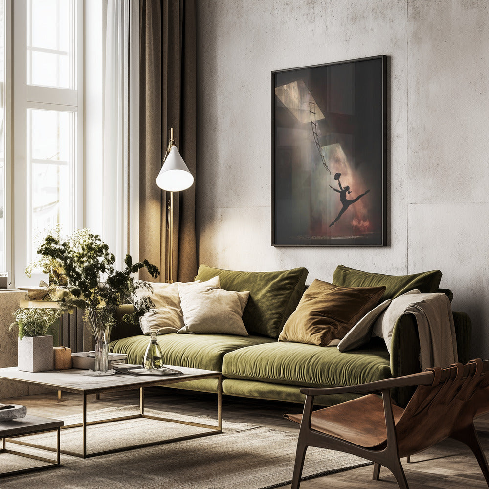 Smoke Dance - Poster / Art Print - interiör