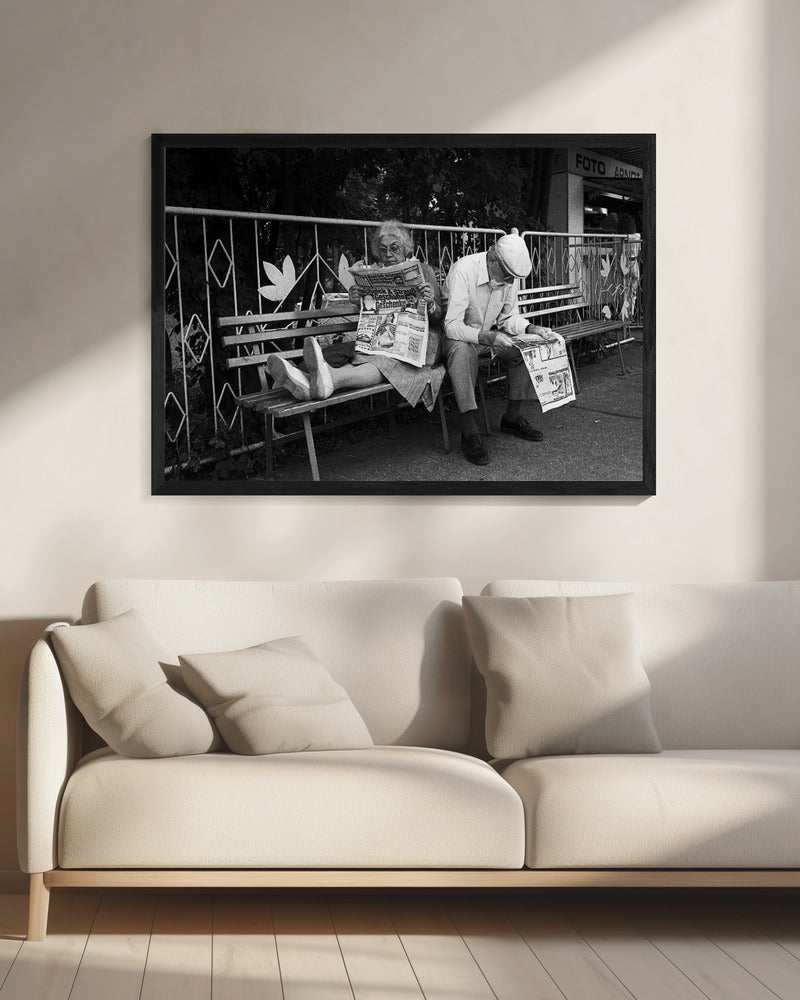 Philemon and Baucis (from the series "Boy meets girl") - Poster / Art Print - interiör