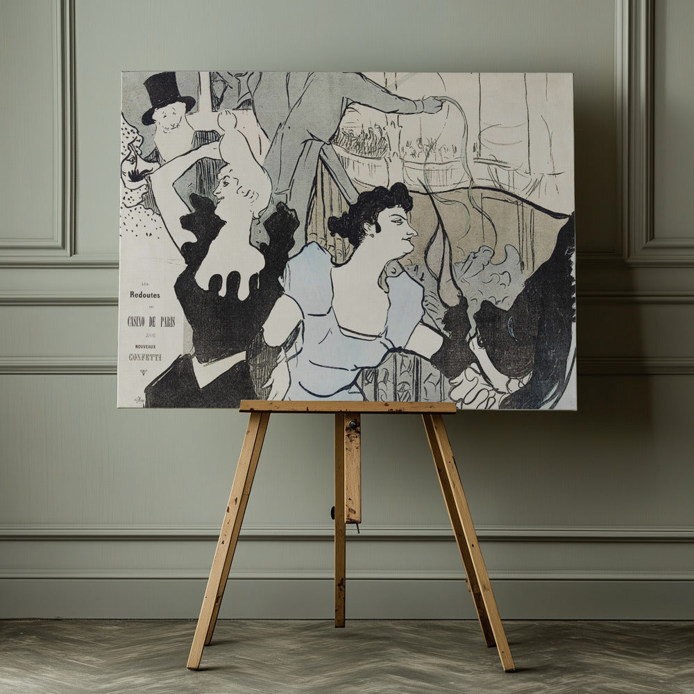 Les Reodutes Du Casino De Paris (1892) - Poster / Art Print - interiör