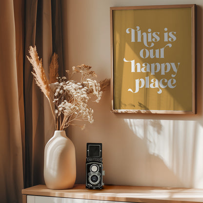 Happy Place No2 - Poster / Art Print - interiör