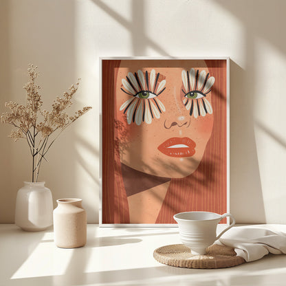 Flower Eyes - Poster / Art Print - interiör