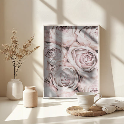 Pink Roses No 01 - Poster / Art Print - interiör