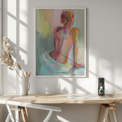 Woman Posing - Poster / Art Print - interiör