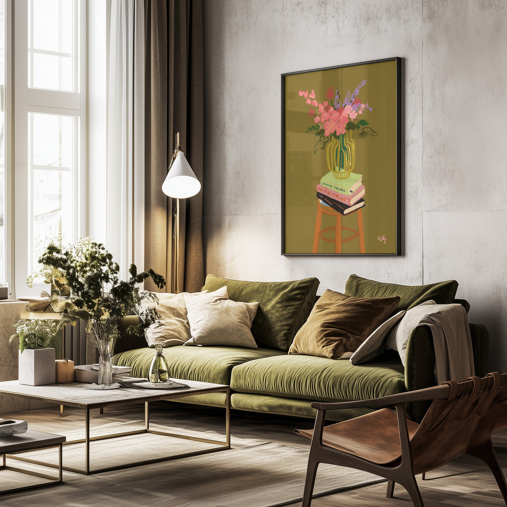 Floral Vase - Poster / Art Print - interiör