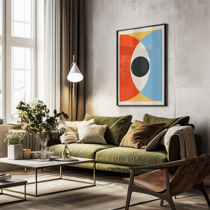 Minimal Abstract Shapes Series #23 - Poster / Art Print - interiör