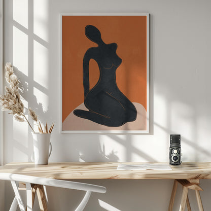Abstract Nude II - Poster / Art Print - interiör