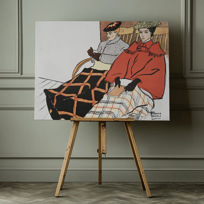 Man and Woman Sitting Together (1897) - Poster / Art Print - interiör