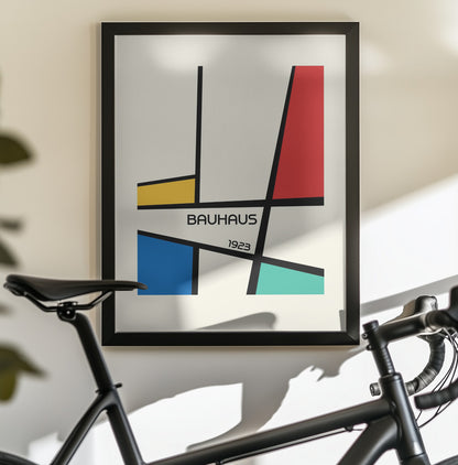 Bauhaus Geometric Design Retro - Poster / Art Print - interiör
