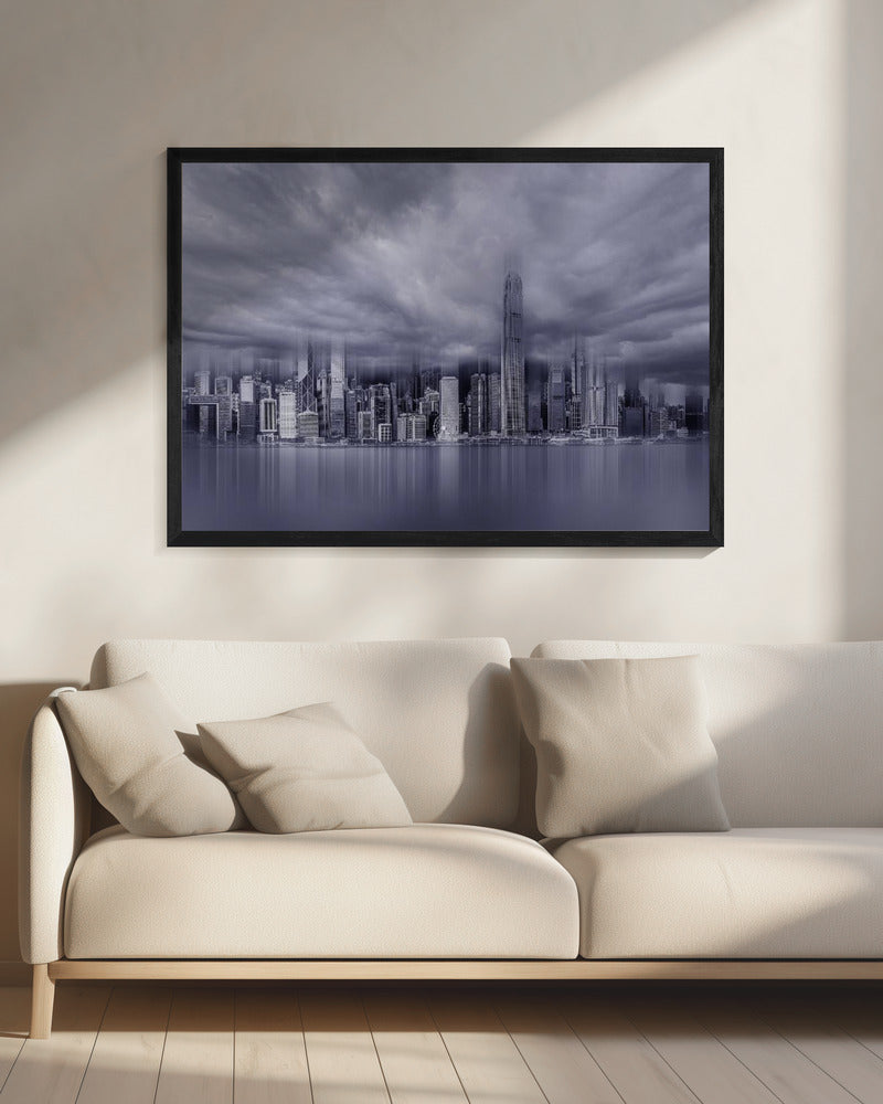 A view of Victoria Harbor in Hongkong - Poster / Art Print - interiör