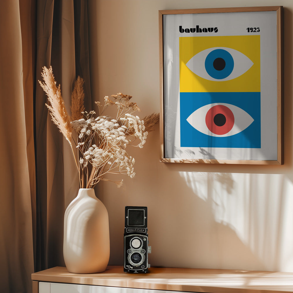 Bauhaus Eyes Abstract - Poster / Art Print - interiör