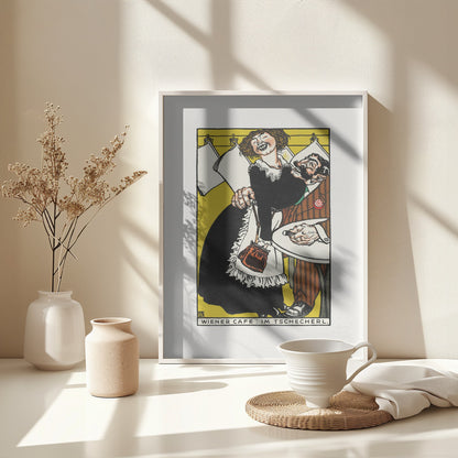 Viennese Café In the Little Café - Poster / Art Print - interiör