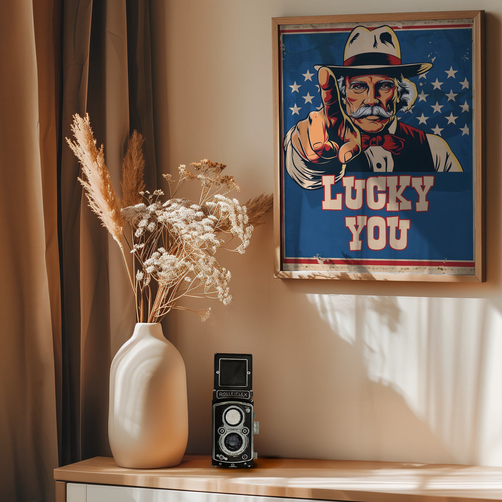 Lucky You - Poster / Art Print - interiör