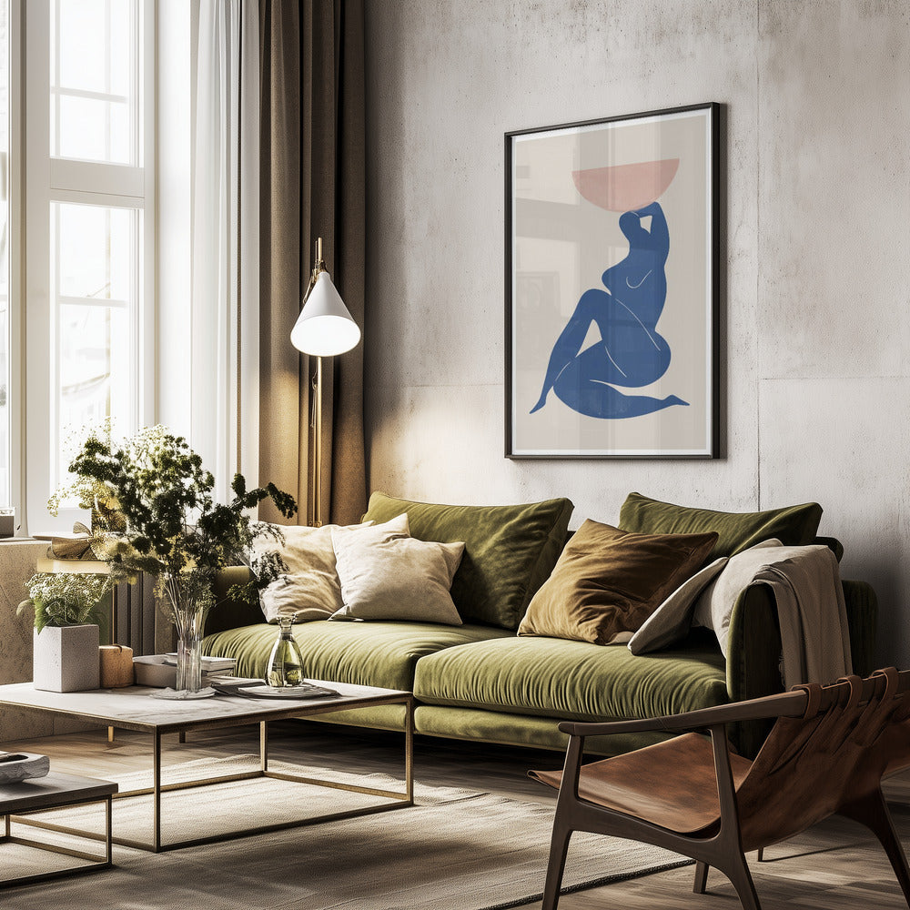 Vase and Woman - Poster / Art Print - interiör