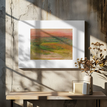 S Shaped Path In an Abstracted Landscape No.2 - Poster / Art Print - interiör