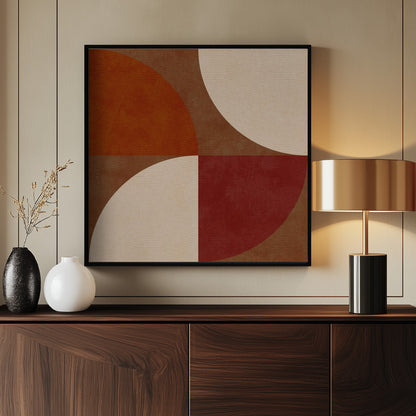 Autumn Mid Century Earthy 13 - Poster / Art Print - interiör