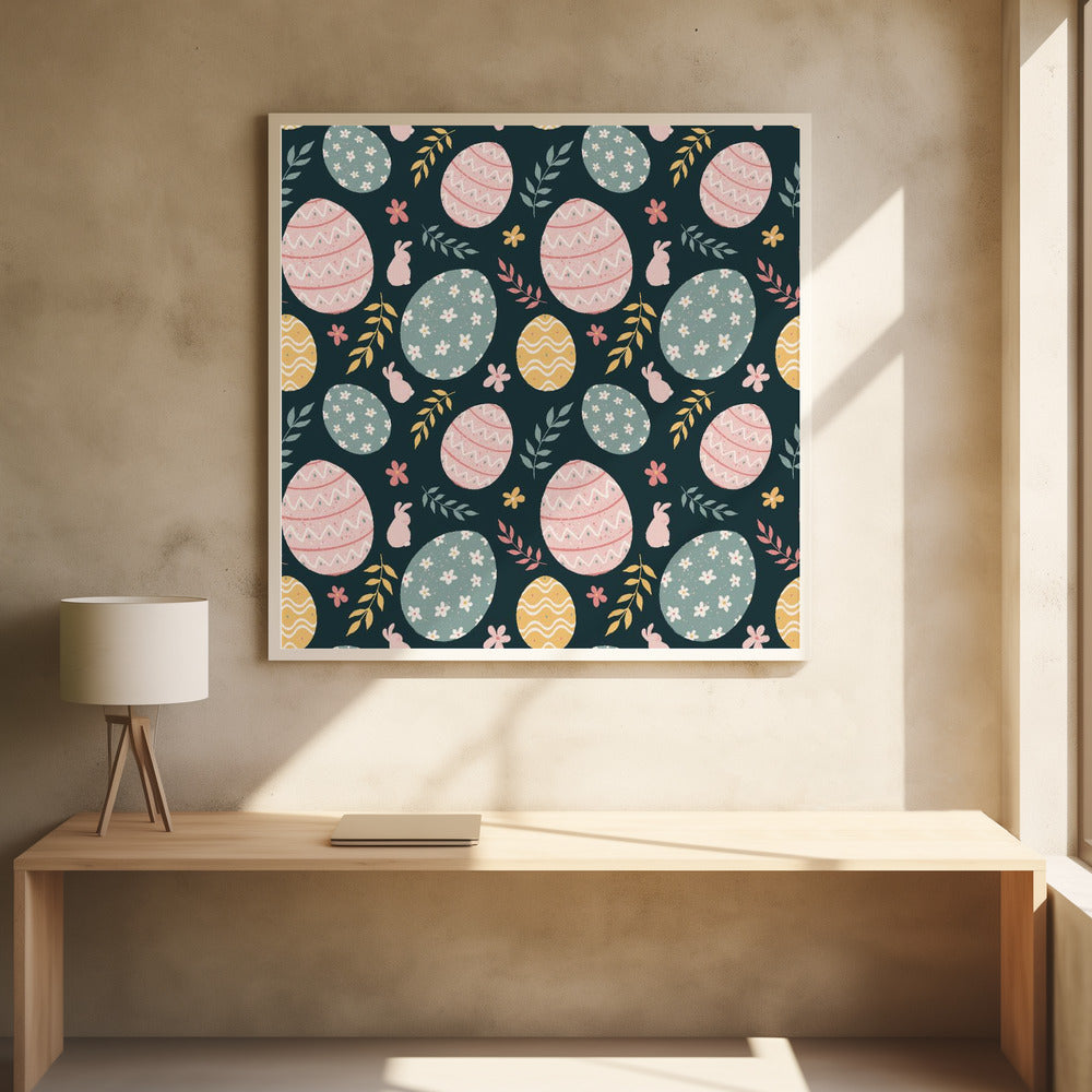 Easter repeat pattern - Poster / Art Print - interiör