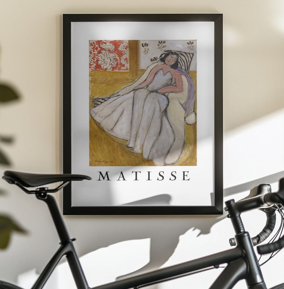 Jeune Femme à La Pelisse Blanche - Poster / Art Print - interiör