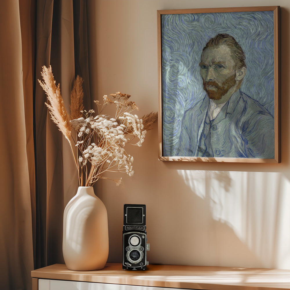 Vincent Van Gogh's Self Portrait (1889) - Poster / Art Print - interiör