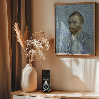 Vincent Van Gogh's Self Portrait (1889) - Poster / Art Print - interiör