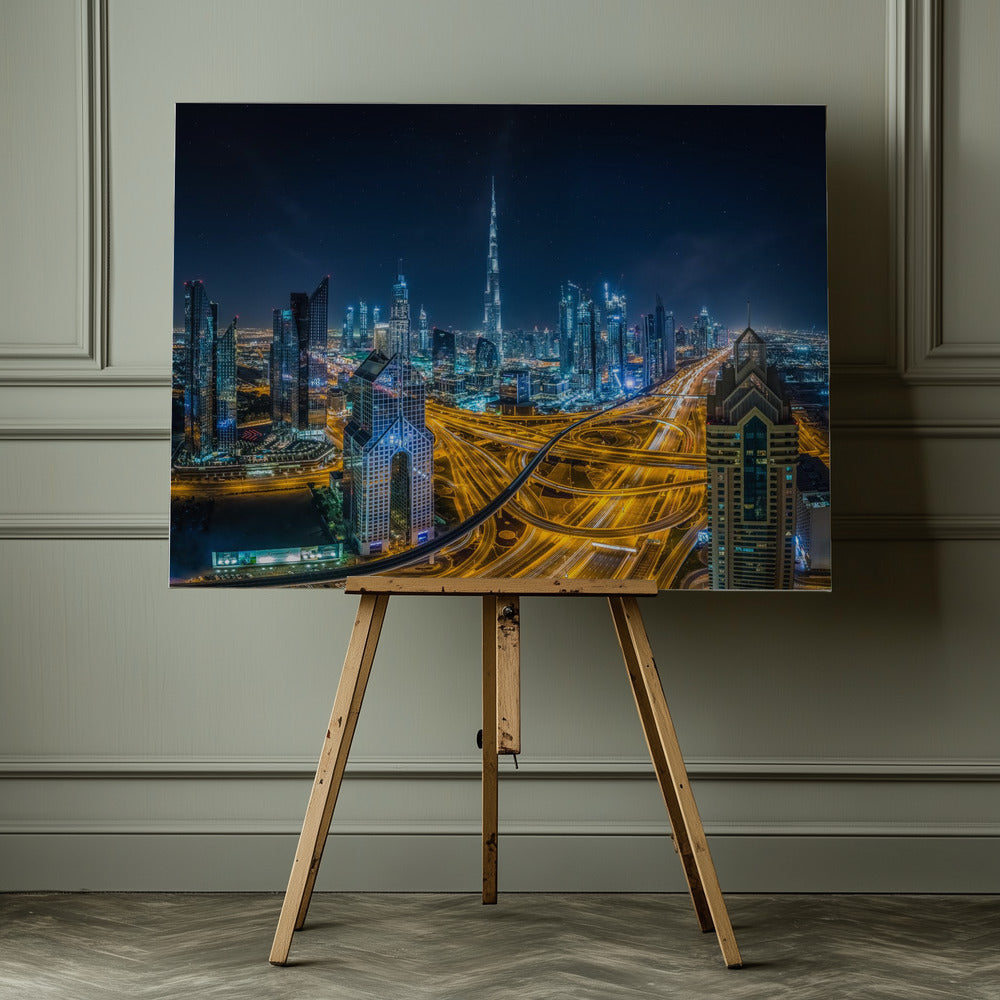 Blue city - Poster / Art Print - interiör