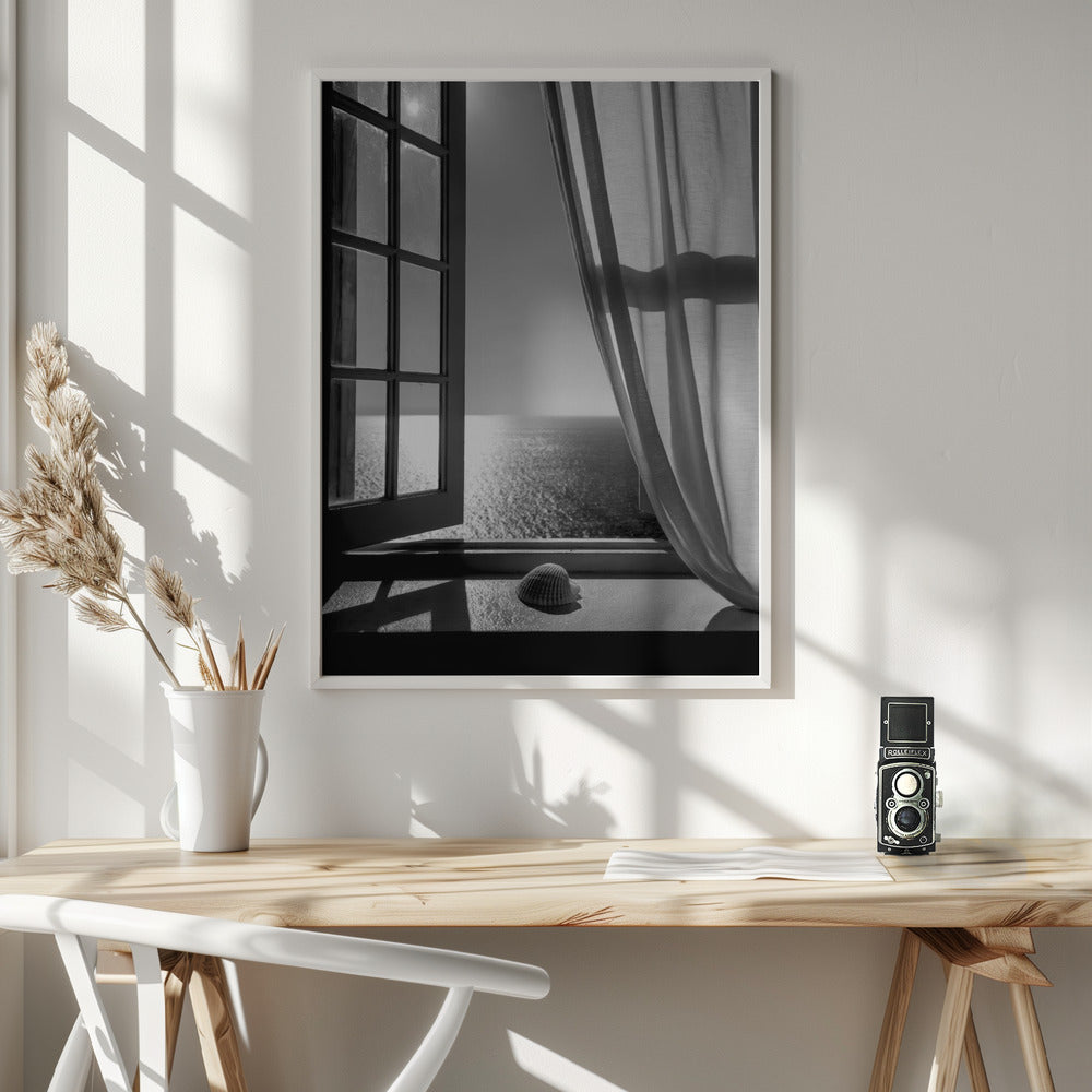 The Seashell In the Window - Poster / Art Print - interiör