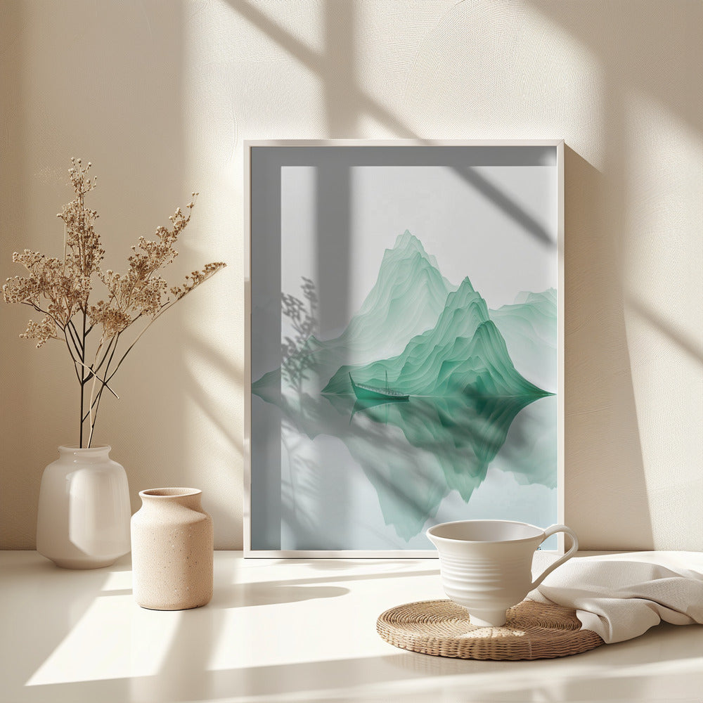 In Calm Waters - Poster / Art Print - interiör