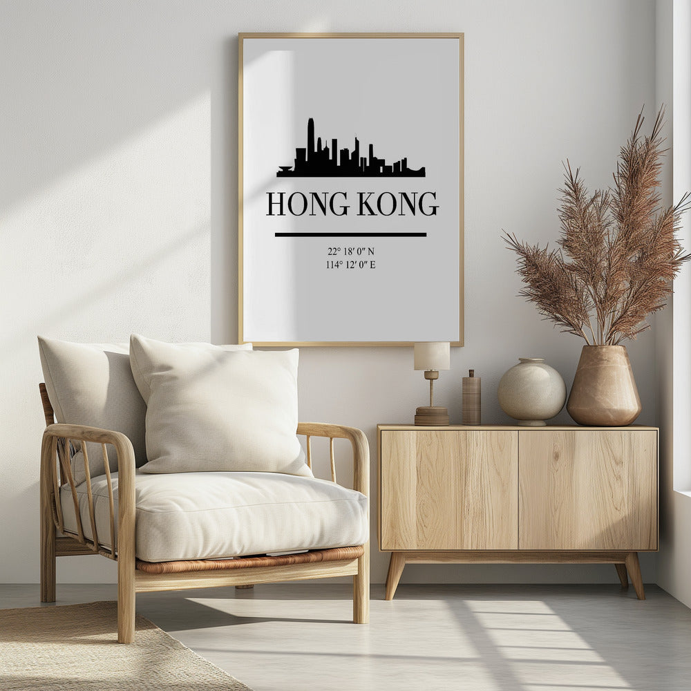 Black Skyline 32 - Poster / Art Print - interiör