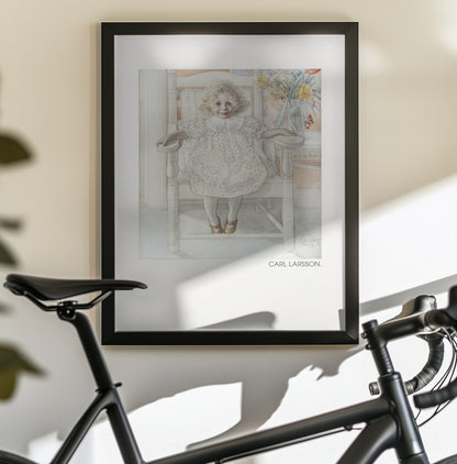 Portrait of Inga Maria Thiel, 1918 - Poster / Art Print - interiör