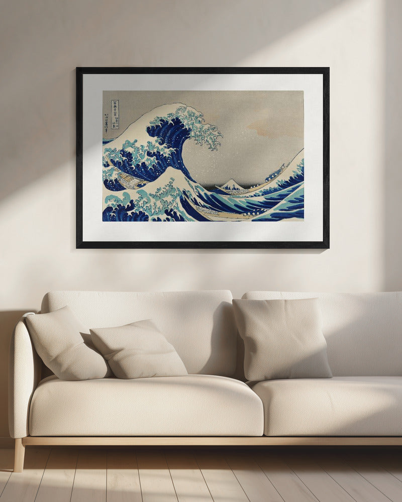 The wave - Kanazawa Oki Nami Ura - Poster / Art Print - interiör