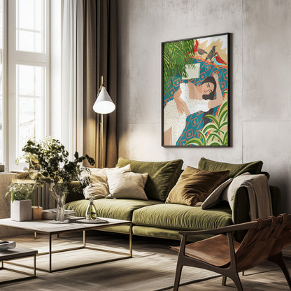 Beach. Read. Sleep. Repeat. - Poster / Art Print - interiör