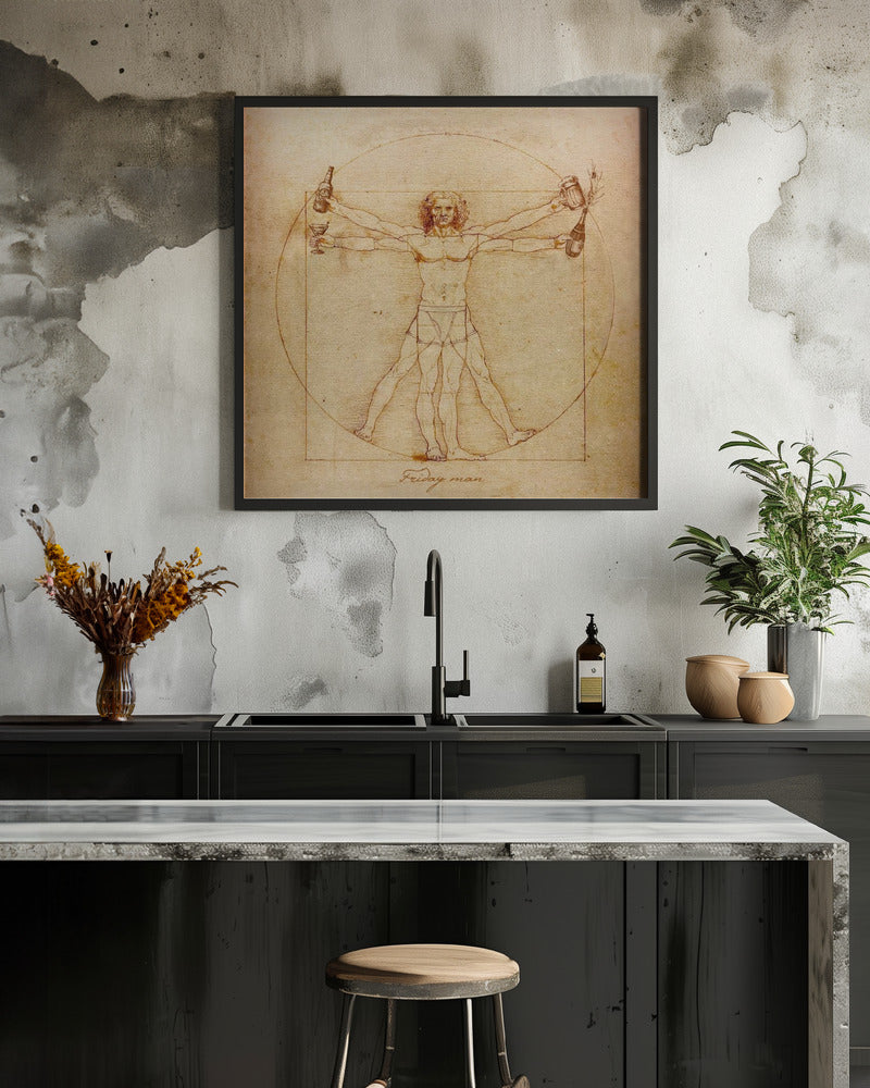 Friday Man - Poster / Art Print - interiör