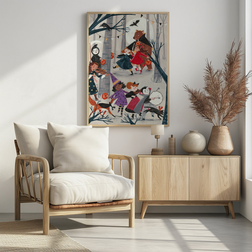 Halloween parade - Poster / Art Print - interiör