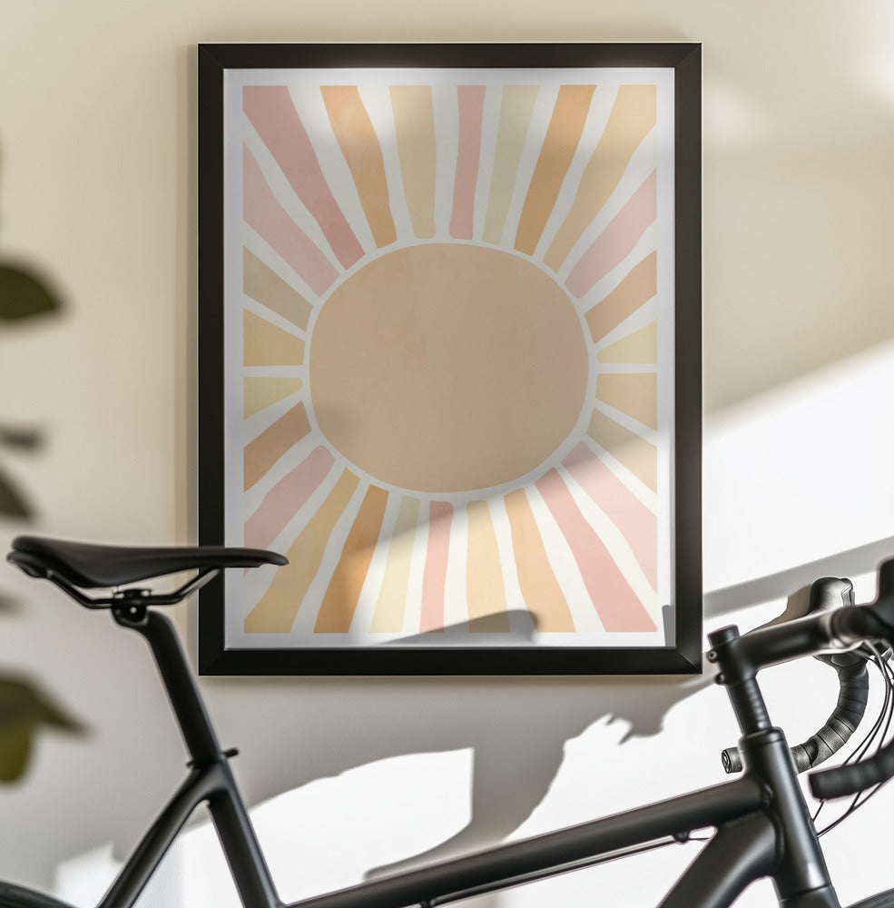 Boho sun - Poster / Art Print - interiör