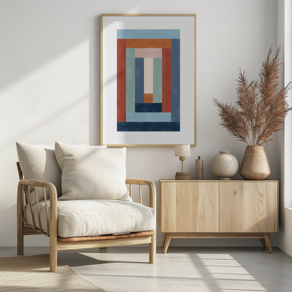 Blue rust 2 - Poster / Art Print - interiör