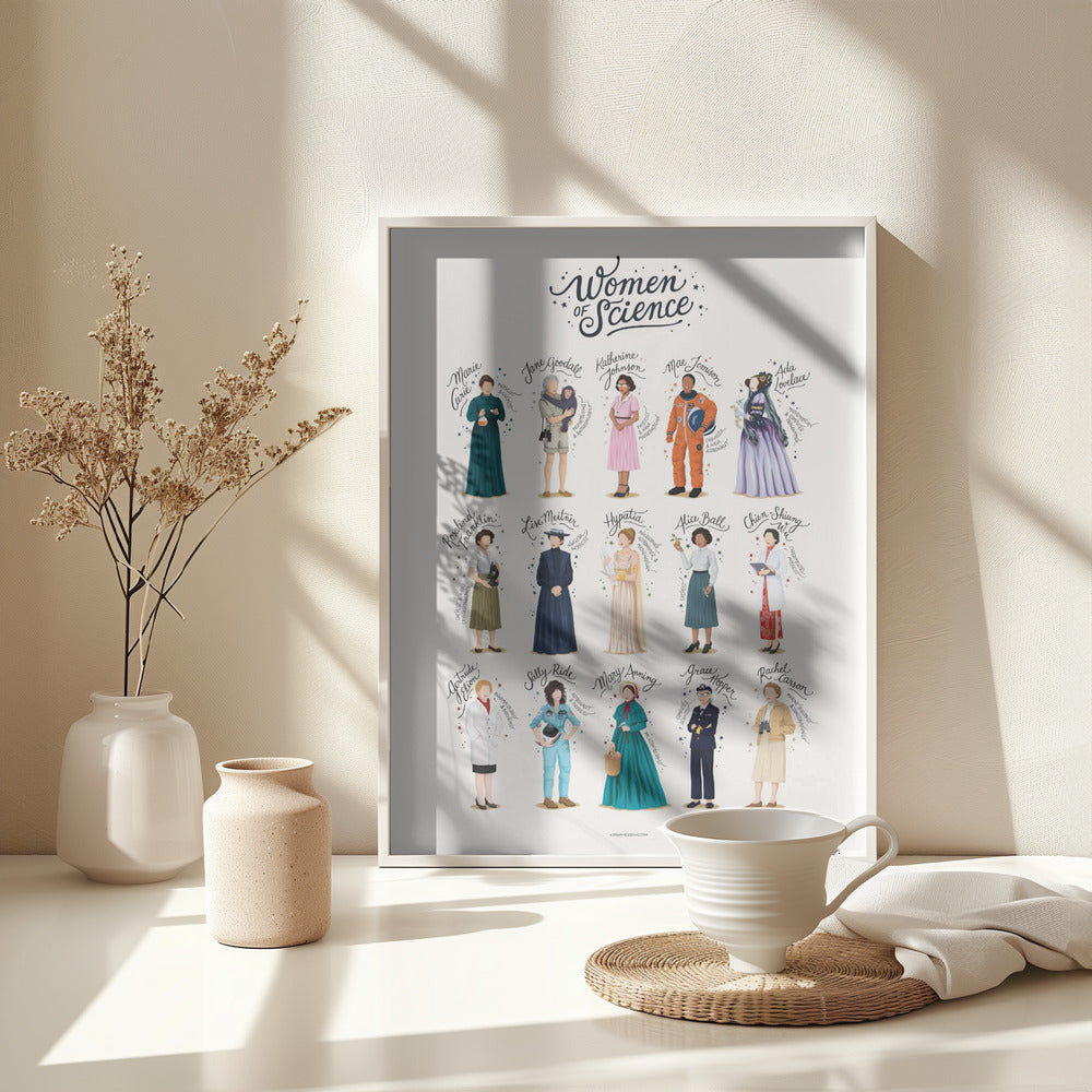 Women of Science - Poster / Art Print - interiör