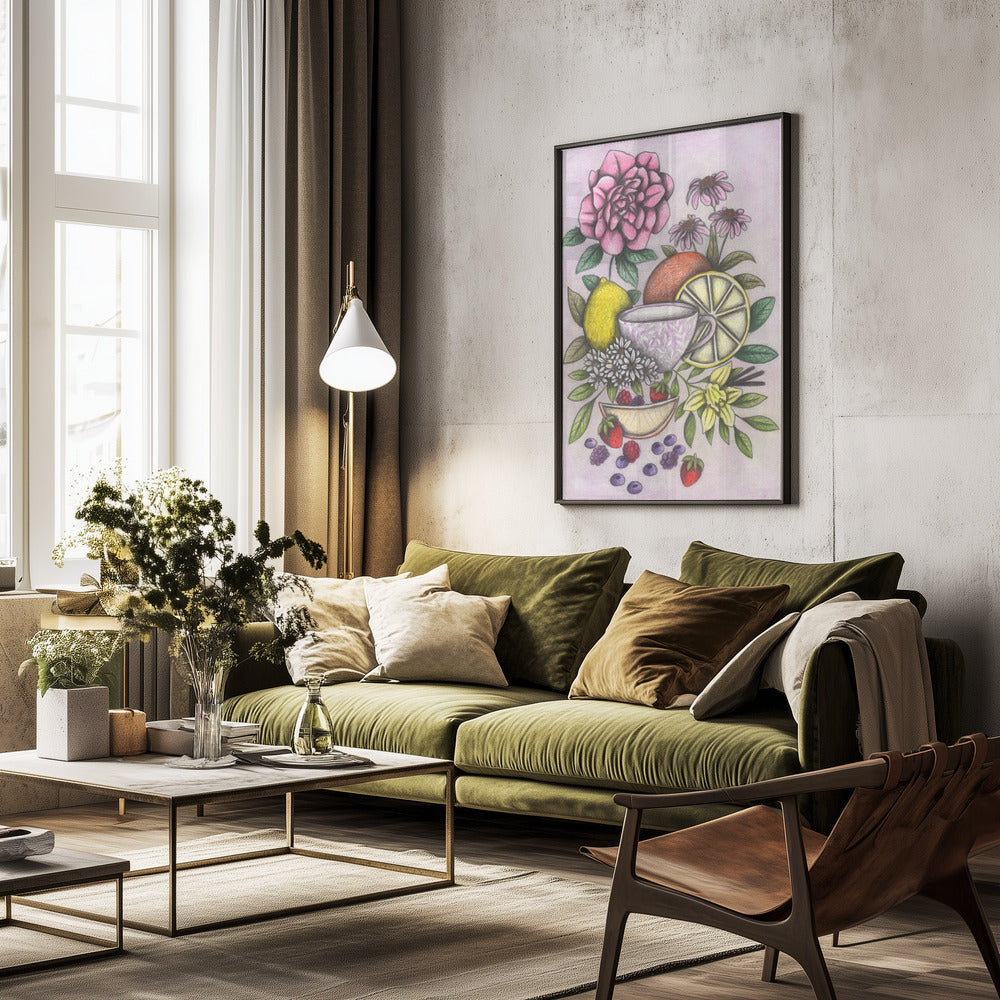 Rococo Tea - Poster / Art Print - interiör