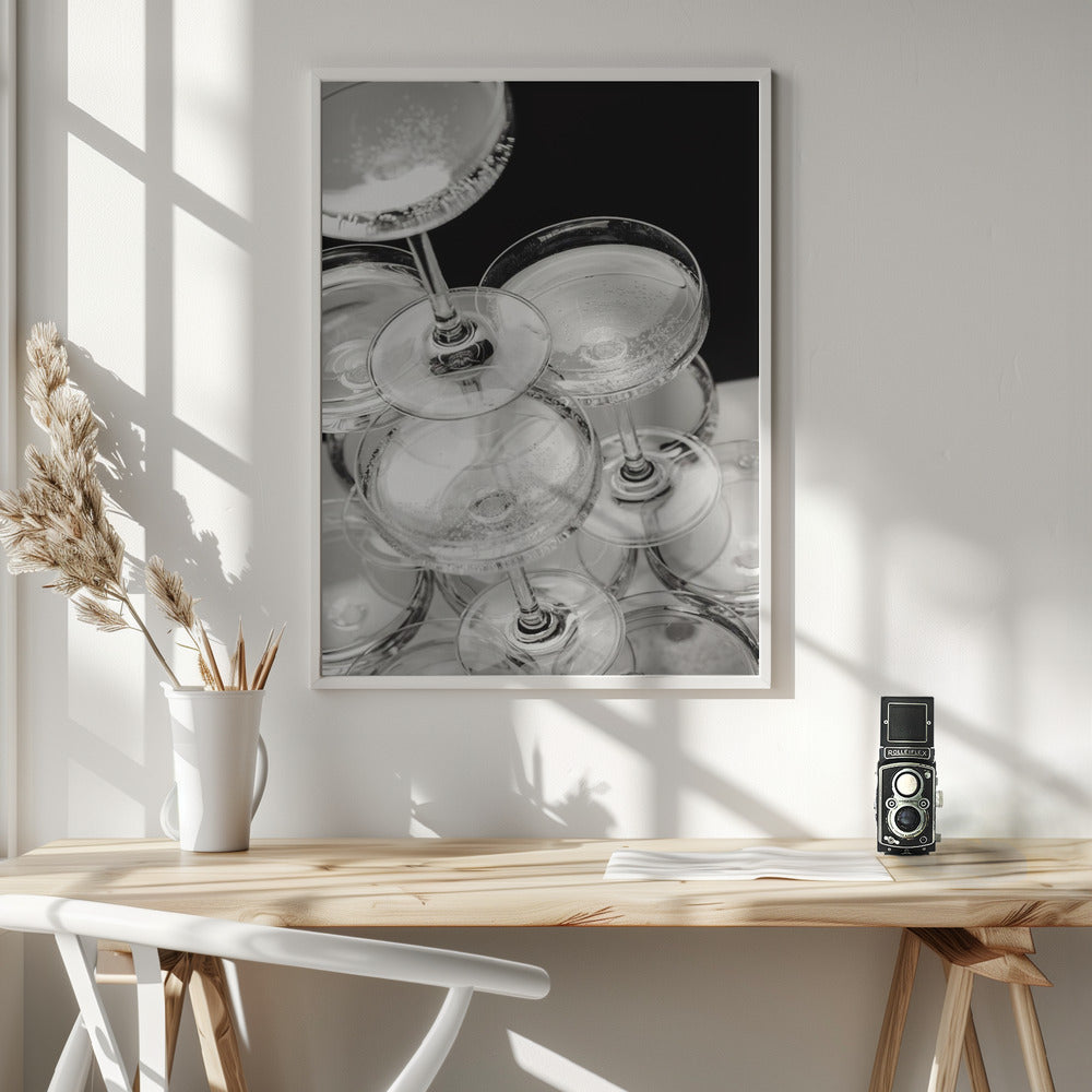 Champagne tower_5 - Poster / Art Print - interiör