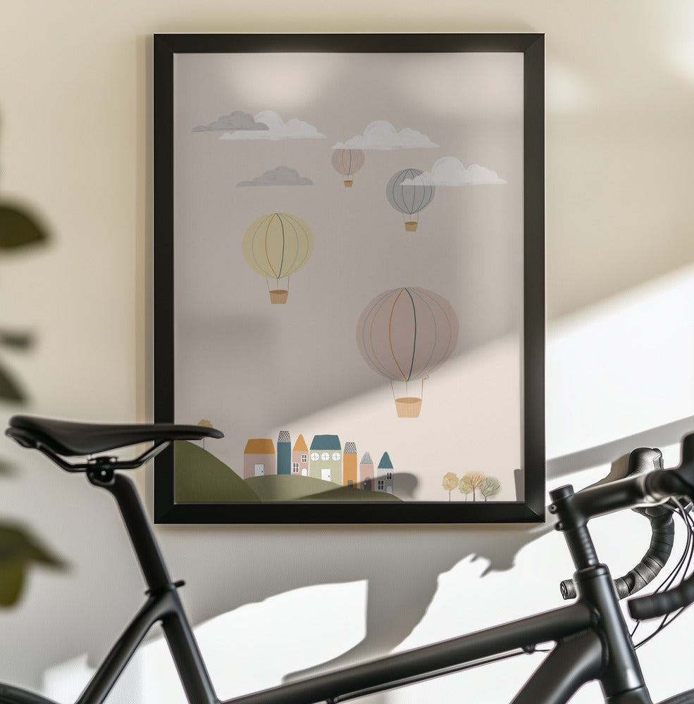 Hot Air Balloons 24x36 - Poster / Art Print - interiör