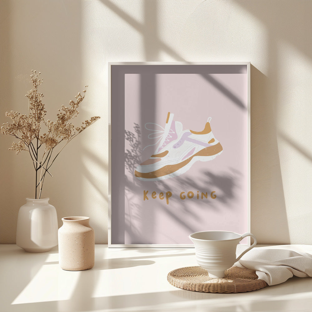 Keep Going - Poster / Art Print - interiör