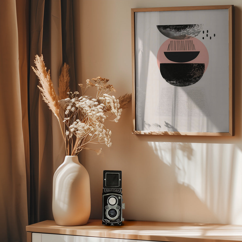 Abstract Minimalist Shapes No 8 - Poster / Art Print - interiör