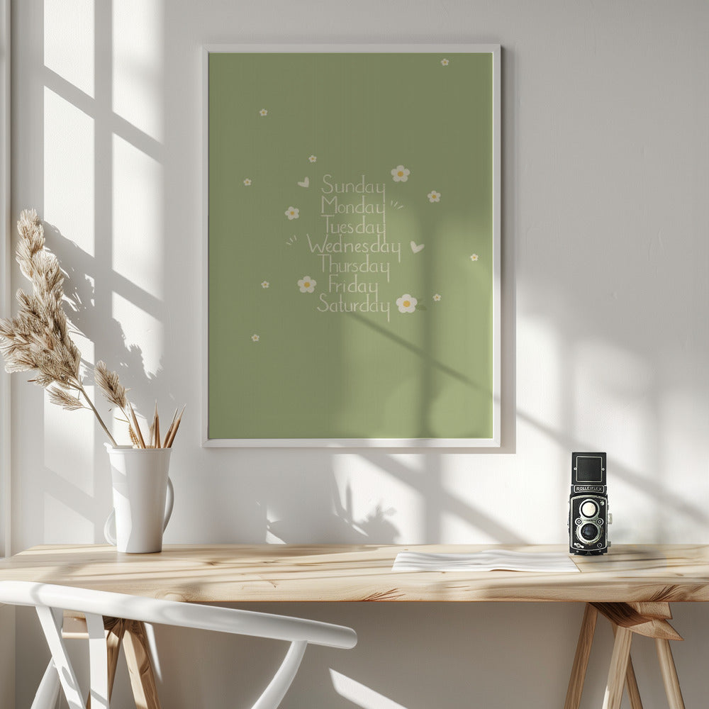 Happy Day - Poster / Art Print - interiör